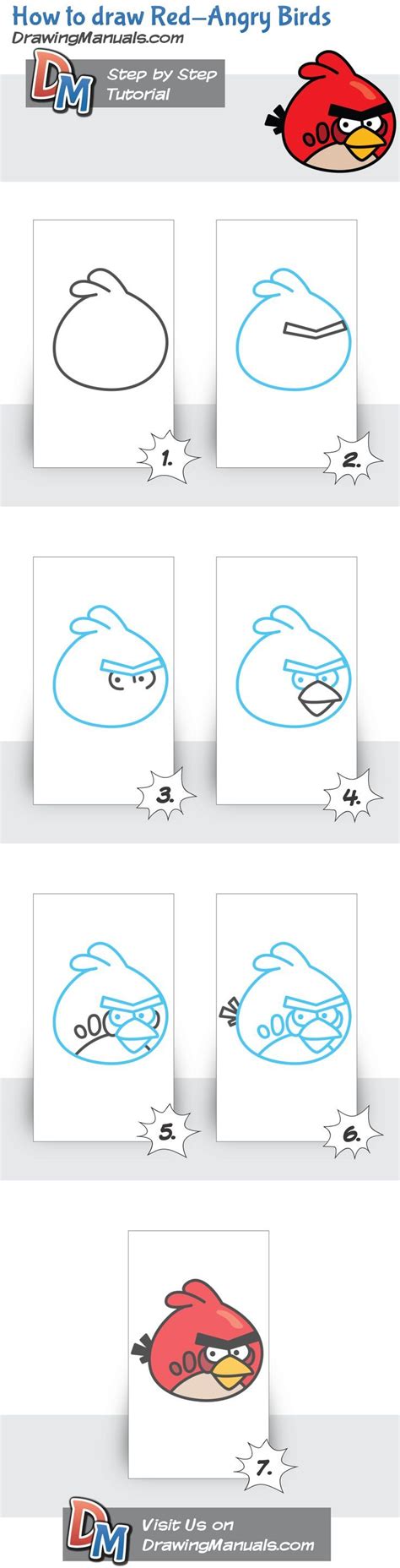 Draw Pattern How To Draw Red Angry Birds Codesign Magazine Daily