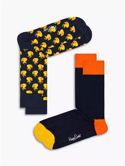 Happy Socks Duck Socks One Size Pack Of 2 Bluemulti At John Lewis