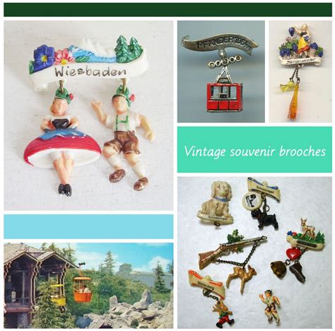 Vintage Souvenir Brooches | Broesj Blog | Vintage souvenir, Souvenir ...