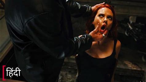 The Avengers 2012 Black Widow Fight Scene Hindi Youtube