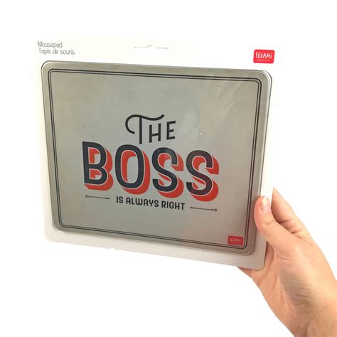 No, the boss is not always right. The Boss is Always Right Mouse Pad | Let your employees ...