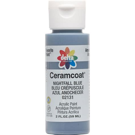 Shop Plaid Delta Ceramcoat Acrylic Paint Nightfall Blue 2 Oz 021310202w 021310202w