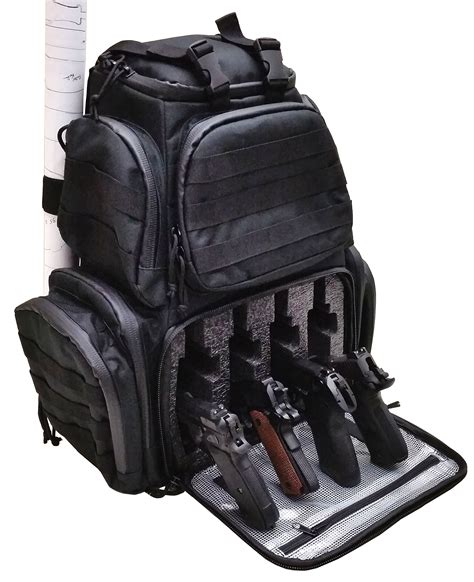 Gun Range Backpack Tactical Shooting Bag Pistol 1911 Handgun Firearm