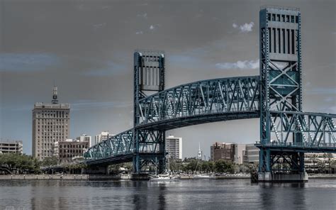 Man Made Main Street Bridge Jacksonville Hd Wallpaper