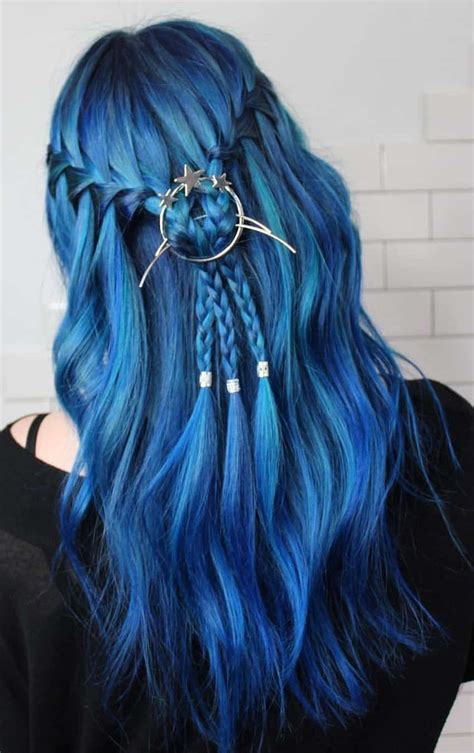 Blue Hair Color Ideas For Women Hairdo Hairstyle Hair Styles Hair Color Blue Blue Hair