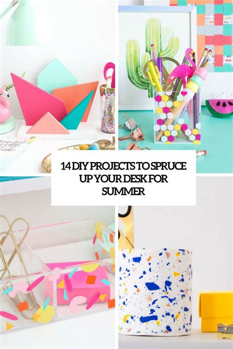 14 Diy Projects To Spruce Your Desk For Summer Summer Diy Projects