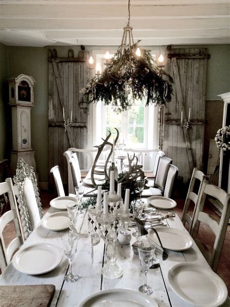 Gustavian Dining Table Setting Swedish Interior Design