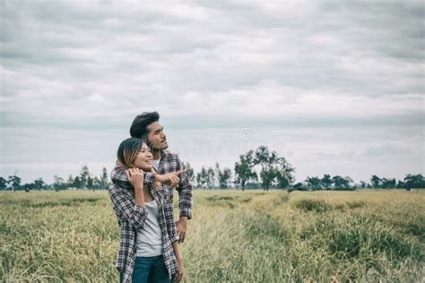 Young Couple In Love Outdoor Stock Image Image Of Autumn Hipster