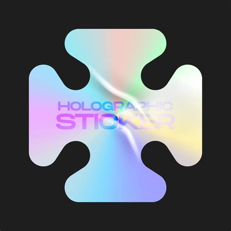 Holographic Stickers Hologram Geometrical Shapes Sticker Shapes For
