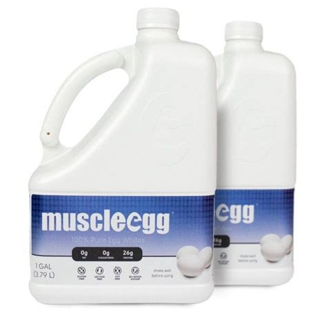 2 Gallons Original Muscleegg Cage Free Egg Whites Liquid Egg Whites