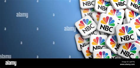 Logos Of The Us Broadcast Television Network Nbc National Boradcasting