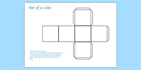 Cube Net Mathematics Resource Teacher Made Twinkl