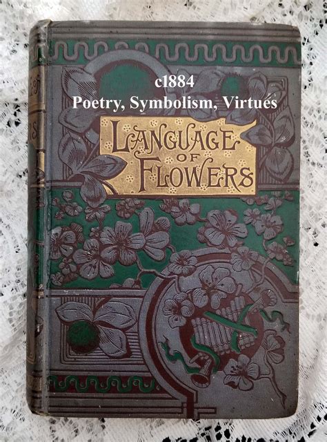 Antique Language Poetry Flowers Book Kirtland E488 | Language poetry