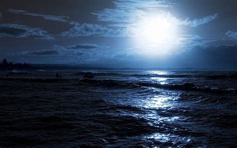 Moon And Sea Wide Screen Wallpapers Wide Screen Wallpapers 1080p 2k 4k