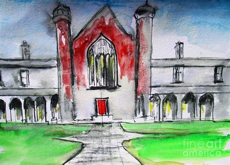 Nuig Quad Galway Ireland Painting Pixi Painting By Mary