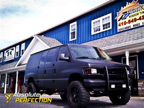 Matte Black Express Van Matte Car Wraps