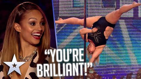Emma Haslam And Her Body Positive Pole Dancing Audition Bgt Series 8 Youtube