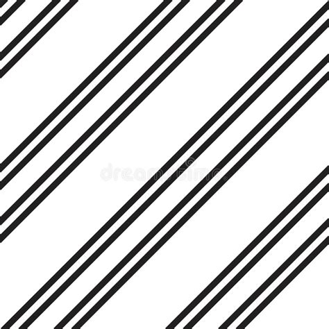 Black And White Stripe Seamless Pattern Background In Diagonal Style