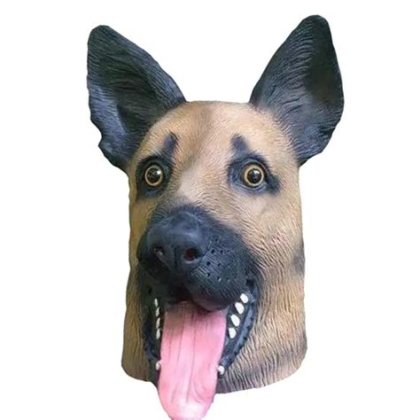 Animal German Shepherd Dog Mask Costume Dog Head Mask Cosplay For