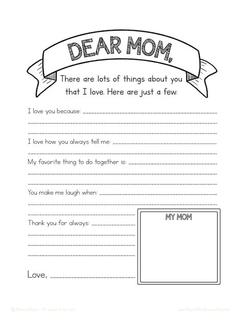 The Dear Mom Poem Is Shown In Black And White