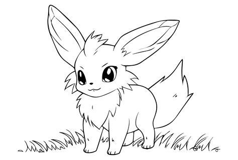 Eevee Pokemon Coloring Pages To Printable Eevee Coloring Pages The