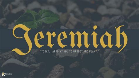 Message “intro To Jeremiah Part 1 Jeremiah And The History Of