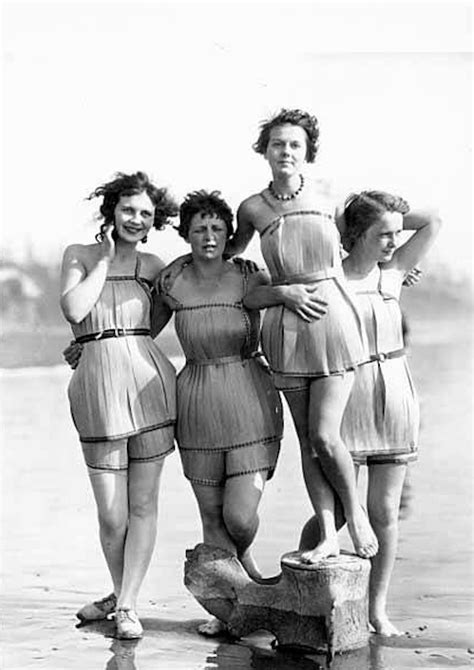 1929 The Spruce Girls Show Off Their Spruce Wood Veneer Bathing Suits