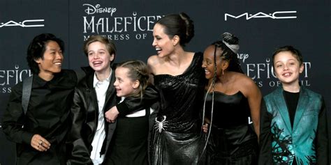 Angelina Jolie And Kids On Red Carpet At Maleficent Premiere