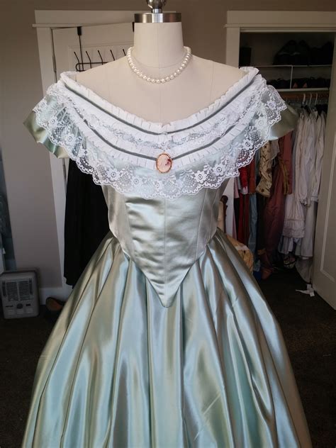 The first operation to which it was submitted, was heating it to about a bright red heat in a furnace adapted for thomson's crinoline, late 1860s. Jane Fox Historical Costumes: 1860s Victorian Ball Gowns