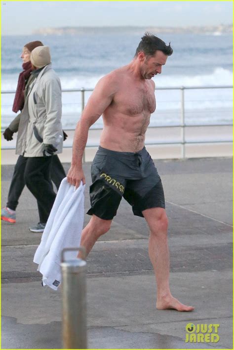 Hugh Jackman Bares His Hot Body During An Outdoor Shower Photo