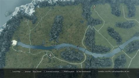 Map Of Skyrim With Roads Lopaangel