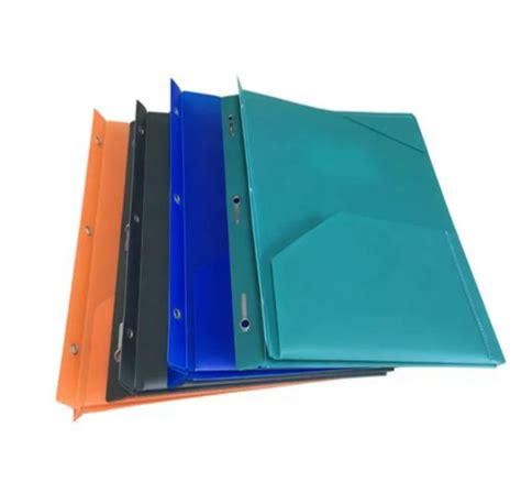 Customized A4 Amazon Plastic Pp Two Pockets Portfolio Document File
