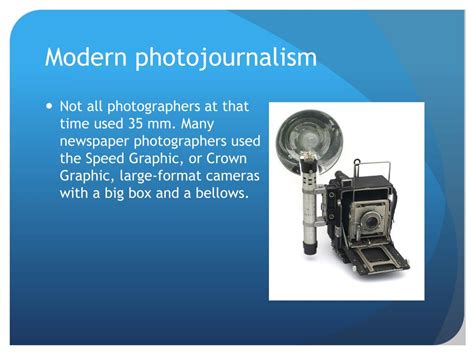 Ppt Modern Photojournalism Powerpoint Presentation Free Download