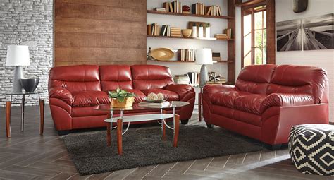 Tassler Durablend Crimson Living Room Set By Signature Design By Ashley