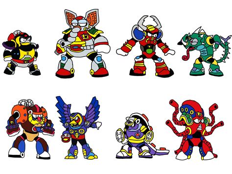 I Drew The Mega Man X Mavericks I Worked On These For Several Days