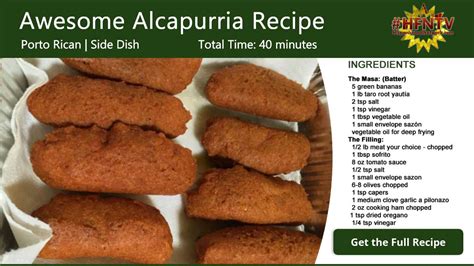 Awesome Puerto Rican Alcapurria Recipe Hispanic Food Network