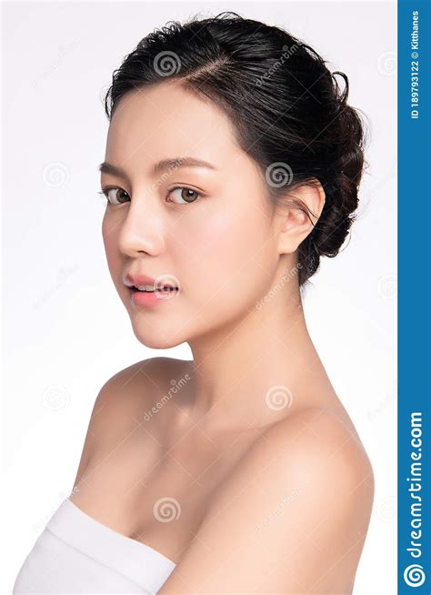 Side View Of Beauty Woman Face Portrait Beautiful Young Asian Woman