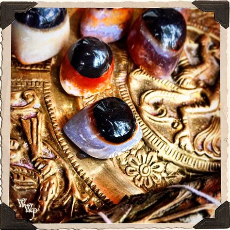 Shivas Eye Agate Third Eye Carved Crystal For Spiritual Protection