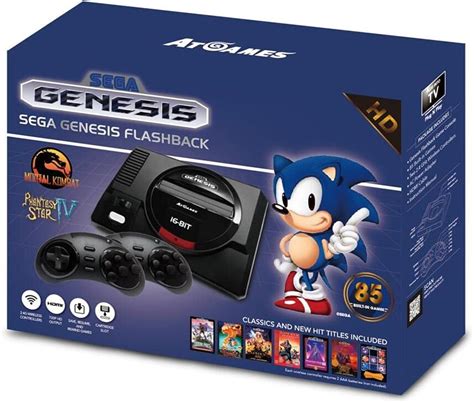 Atgames Sega Genesis Flashback Classic Game Console Sega Genesis Video Games Amazon Ca