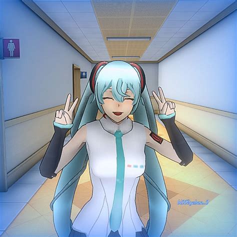 Hatsune Miku In Game Yandere Cosplay Anime Yandere Simulator