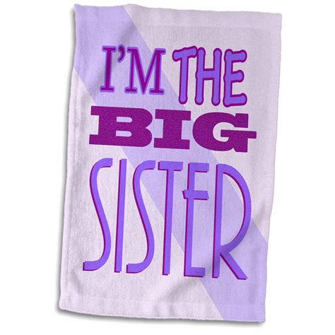 3drose Im The Big Sister Purple Towel 15 By 22 Inch