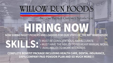 WRF - Warehouse - Hiring | We're hiring! We want YOU to join the Willow