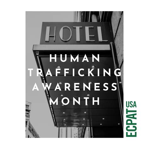 National Human Trafficking Awareness Month Sonesta Supports Ecpat Usa