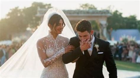 priyanka chopra nick jonas wedding photos of dress insane veil au — australia s