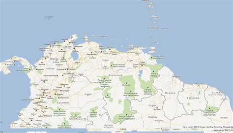 Venezuela Map And Venezuela Satellite Images