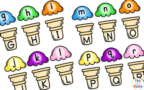 Ice Cream Cone Alphabet