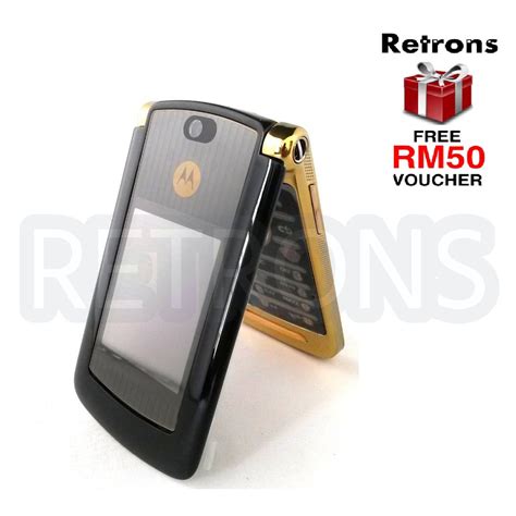 🇲🇾 Original Motorola V8 Luxury Edition 2gb Razr Gold Premium Slim Flip