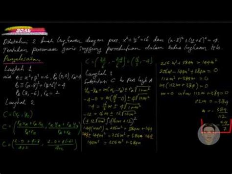 Tom and jerry tom s trap o matic kitchen youtube. IRISAN DUA LINGKARAN : PERSAMAAN GARIS SINGGUNG ...