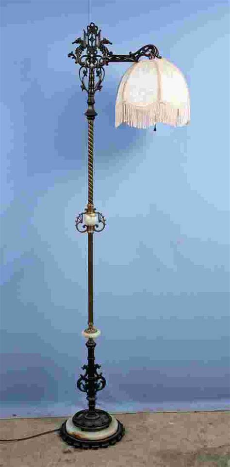 Rembrandt Floor Lamp W Onyx And Seahorse Decor