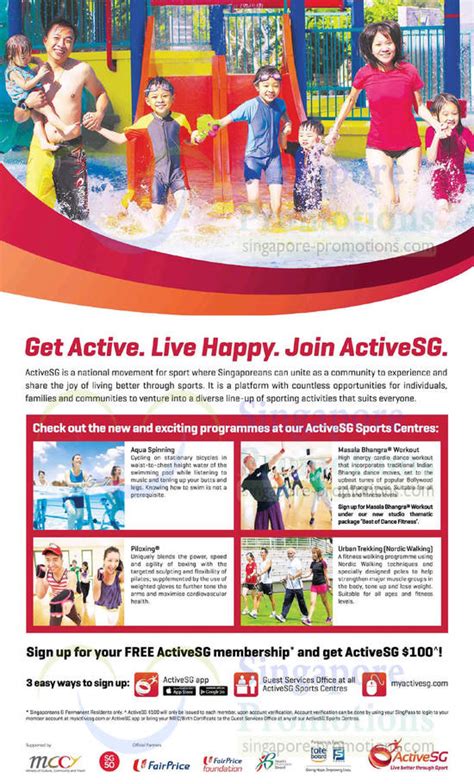 6 Jun New N Exciting Programmes At Activesg Sports Centres Singapore
